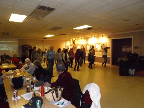 Line dancers at our "Friday Night Dance Party"