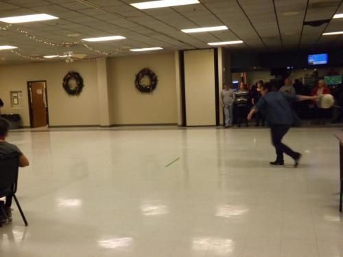 Turkey bowling takes lots of practice!